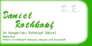 daniel rothkopf business card